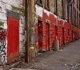 Red Doors – Vancouver Back Alley