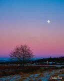 Winter Prairie Moonrise